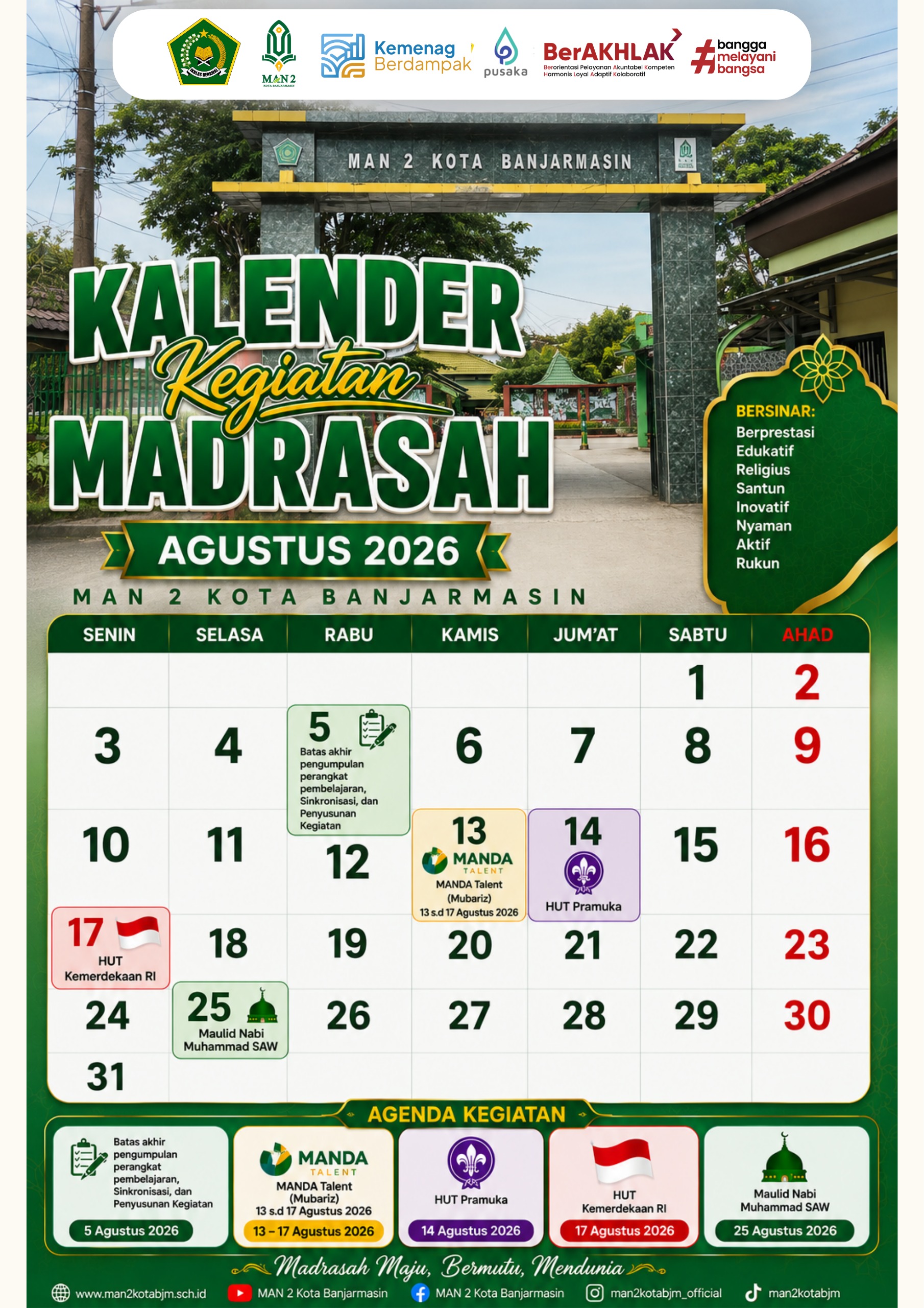 Kalender Kegiatan Madrasah